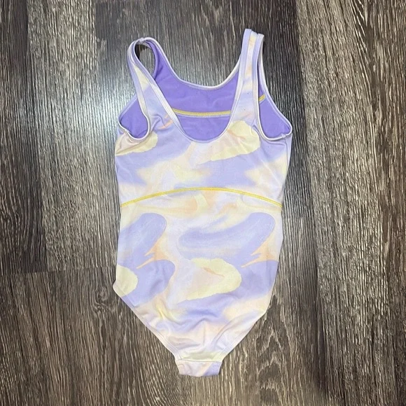Girls Cat & Jack Dance and tumbling leotard size medium in purple with design - Picture 2 of 4